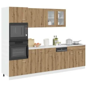 Set de muebles cocina 7 pzas madera ingeniería roble artesanal von , Küchenschränke - Ref: Foro24-3328572, Preis: 594,46 €, R...
