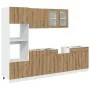 Set de muebles cocina 7 pzas madera ingeniería roble artesanal by , Kitchen cabinets - Ref: Foro24-3328572, Price: 597,33 €, ...