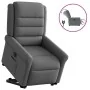 Sillón eléctrico reclinable elevable de tela gris oscuro by , Armchairs - Ref: Foro24-3303335, Price: 356,04 €, Discount: %