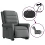Sillón eléctrico reclinable elevable de tela gris oscuro by , Armchairs - Ref: Foro24-3303335, Price: 356,04 €, Discount: %