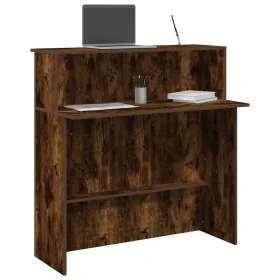 Mostrador de recepción roble ahumado 100x50x103,5 cm von , Schreibtische - Ref: Foro24-859028, Preis: 96,78 €, Rabatt: %