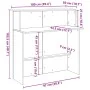 Mostrador de recepción roble ahumado 100x50x103,5 cm von , Schreibtische - Ref: Foro24-859028, Preis: 96,78 €, Rabatt: %