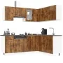 Mueble cocina Porto roble ahumado 11 pzas madera contrachapada de , Armarios de cocina - Ref: Foro24-3314966, Precio: 689,82 ...