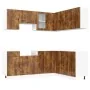 Mueble cocina Porto roble ahumado 11 pzas madera contrachapada de , Armarios de cocina - Ref: Foro24-3314966, Precio: 689,82 ...