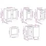 Mueble cocina Porto roble ahumado 11 pzas madera contrachapada de , Armarios de cocina - Ref: Foro24-3314966, Precio: 689,82 ...