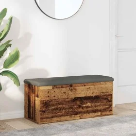 Banco almacenaje madera de ingeniería madera vieja 102x42x45 cm von , Bänke für Hallen und Lager - Ref: Foro24-857619, Preis:...