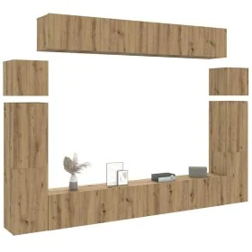Mueble para TV de pared madera contrachapada artesanal 8 piezas de , Muebles TV - Ref: Foro24-3329012, Precio: 406,79 €, Desc...