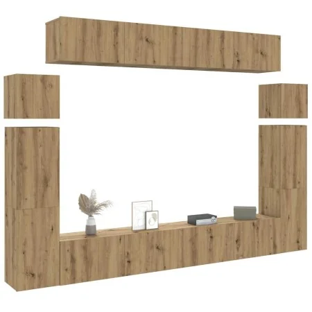 Mueble para TV de pared madera contrachapada artesanal 8 piezas von , TV-Möbel - Ref: Foro24-3329012, Preis: 406,69 €, Rabatt: %