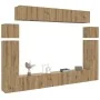 Mueble para TV de pared madera contrachapada artesanal 8 piezas von , TV-Möbel - Ref: Foro24-3329012, Preis: 406,69 €, Rabatt: %