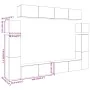 Mueble para TV de pared madera contrachapada artesanal 8 piezas von , TV-Möbel - Ref: Foro24-3329012, Preis: 406,69 €, Rabatt: %
