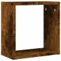 Estantes cubo de pared 4 unidades roble ahumado 30x15x30 cm | Foro24.es | Tu tienda online para hogar, jardín y más Foro24.es