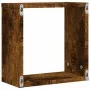Estantes cubo de pared 4 unidades roble ahumado 30x15x30 cm | Foro24.es | Tu tienda online para hogar, jardín y más Foro24.es