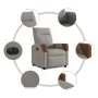 Sillón reclinable eléctrico tela gris taupé by , Armchairs - Ref: Foro24-3323995, Price: 251,27 €, Discount: %