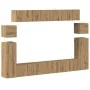 Mueble para TV de pared madera contrachapada artesanal 8 piezas de , Muebles TV - Ref: Foro24-3329148, Precio: 396,95 €, Desc...