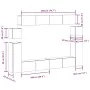 Mueble para TV de pared madera contrachapada artesanal 8 piezas de , Muebles TV - Ref: Foro24-3329148, Precio: 396,95 €, Desc...