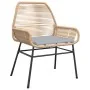 Juego comedor jardín 9 pzas cojines ratán sintético marrón by , Garden sets - Ref: Foro24-3334477, Price: 751,88 €, Discount: %