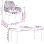 Juego comedor jardín 9 pzas cojines ratán sintético marrón by , Garden sets - Ref: Foro24-3334477, Price: 751,88 €, Discount: %