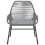 Juego comedor jardín 5 pzas cojines ratán sintético vidrio gris by , Garden sets - Ref: Foro24-3334480, Price: 395,79 €, Disc...