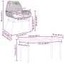 Juego comedor jardín 5 pzas cojines ratán sintético vidrio gris by , Garden sets - Ref: Foro24-3334480, Price: 395,79 €, Disc...