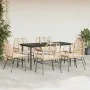 Juego de comedor de jardín 7 pzas con cojines ratán PE marrón by , Garden sets - Ref: Foro24-3334461, Price: 493,97 €, Discou...