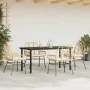 Juego de comedor jardín 5 piezas cojines ratán sintético marrón de , Conjuntos de jardín - Ref: Foro24-3334558, Precio: 373,5...