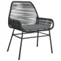 Juego de comedor jardín 5 piezas cojines ratán sintético negro von , Gartensets - Ref: Foro24-3334564, Preis: 410,95 €, Rabat...
