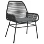 Set de comedor de jardín 7 piezas cojines ratán sintético negro by , Garden sets - Ref: Foro24-3334566, Price: 500,60 €, Disc...
