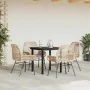 Juego de comedor jardín 5 piezas cojines ratán sintético marrón by , Garden sets - Ref: Foro24-3334570, Price: 371,53 €, Disc...