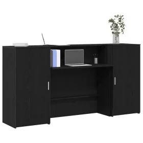 Mostrador de recepción roble negro 200x50x103,5 cm by , Desks - Ref: Foro24-3324215, Price: 280,43 €, Discount: %