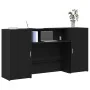 Mostrador de recepción roble negro 200x50x103,5 cm by , Desks - Ref: Foro24-3324215, Price: 280,43 €, Discount: %