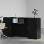 Mostrador de recepción roble negro 200x50x103,5 cm by , Desks - Ref: Foro24-3324215, Price: 280,43 €, Discount: %