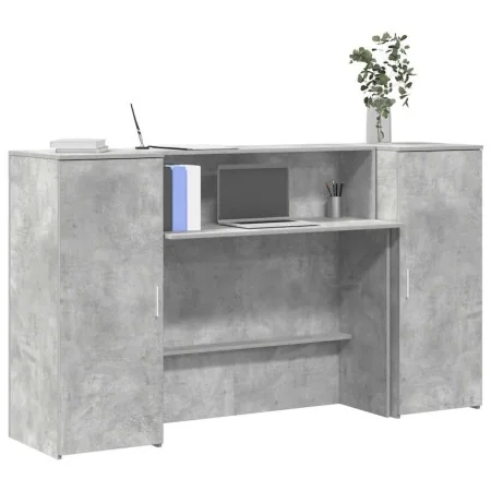 Mostrador de recepción gris hormigón 180x50x103,5 cm von , Schreibtische - Ref: Foro24-3324208, Preis: 245,78 €, Rabatt: %