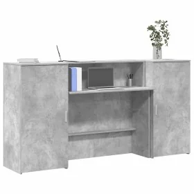 Mostrador de recepción gris hormigón 200x50x103,5 cm von , Schreibtische - Ref: Foro24-3324217, Preis: 283,22 €, Rabatt: %