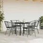 Juego de comedor jardín 5 piezas cojines ratán sintético negro by , Garden sets - Ref: Foro24-3334598, Price: 260,59 €, Disco...