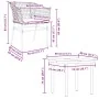 Juego de comedor jardín 5 piezas cojines ratán sintético negro by , Garden sets - Ref: Foro24-3334598, Price: 260,59 €, Disco...