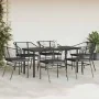 Set de comedor de jardín 7 piezas cojines ratán sintético negro | Foro24.es | Tu tienda online para hogar, jardín y más Foro24.es