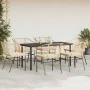 Juego de comedor de jardín 7 pzas con cojines ratán PE marrón von , Gartensets - Ref: Foro24-3334608, Preis: 451,61 €, Rabatt: %