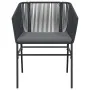Set de comedor de jardín 7 piezas cojines ratán sintético negro | Foro24.es | Tu tienda online para hogar, jardín y más Foro24.es