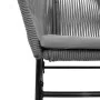 Juego comedor jardín 7 pzas cojines ratán sintético vidrio gris | Foro24.es | Tu tienda online para hogar, jardín y más Foro24.es
