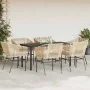 Juego de comedor de jardín 7 pzas con cojines ratán PE marrón | Foro24.es | Tu tienda online para hogar, jardín y más Foro24.es