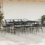 Set de comedor jardín 9 piezas cojines ratán polivinílico negro | Foro24.es | Tu tienda online para hogar, jardín y más Foro24.es