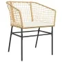 Juego de comedor jardín 5 piezas cojines ratán sintético marrón von , Gartensets - Ref: Foro24-3334507, Preis: 306,87 €, Raba...