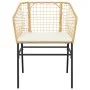 Juego de comedor jardín 5 piezas cojines ratán sintético marrón von , Gartensets - Ref: Foro24-3334507, Preis: 306,87 €, Raba...