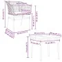 Juego de comedor jardín 5 piezas cojines ratán sintético marrón von , Gartensets - Ref: Foro24-3334507, Preis: 306,87 €, Raba...