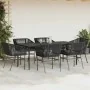 Set de comedor de jardín 7 piezas cojines ratán sintético negro by , Garden sets - Ref: Foro24-3334518, Price: 592,88 €, Disc...