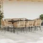 Juego comedor jardín 9 pzas cojines ratán sintético marrón | Foro24.es | Tu tienda online para hogar, jardín y más Foro24.es