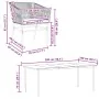 Juego comedor jardín 9 pzas cojines ratán sintético marrón | Foro24.es | Tu tienda online para hogar, jardín y más Foro24.es
