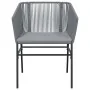 Juego comedor jardín 5 pzas cojines ratán sintético vidrio gris by , Garden sets - Ref: Foro24-3334530, Price: 447,05 €, Disc...