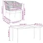 Juego comedor jardín 5 pzas cojines ratán sintético vidrio gris by , Garden sets - Ref: Foro24-3334530, Price: 447,05 €, Disc...
