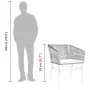 Juego comedor jardín 5 pzas cojines ratán sintético vidrio gris by , Garden sets - Ref: Foro24-3334530, Price: 447,05 €, Disc...